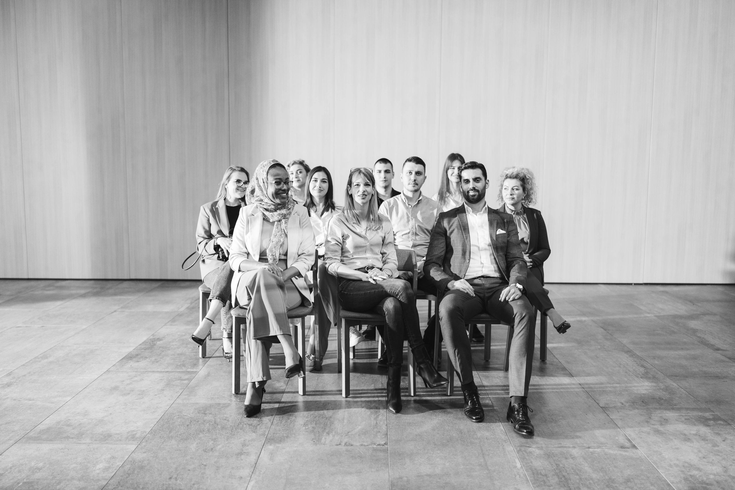 Audience at a global seminar representing international perspective